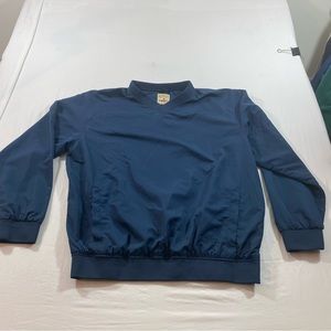 Red Head Men’s pullover Jacket XL windbreaker V-neck pockets mesh Blue jacket